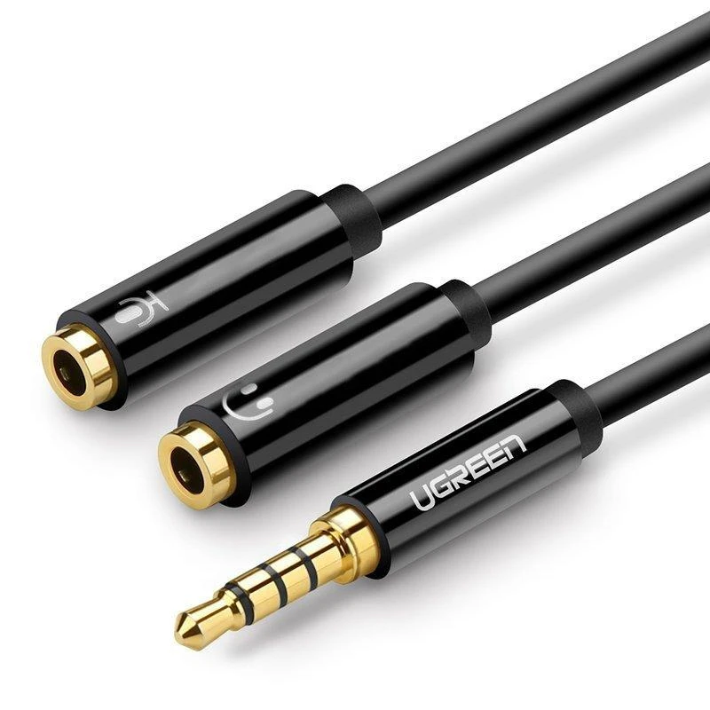 UGREEN AV141 ausinių skirstytuvas 3.5mm - Juodas