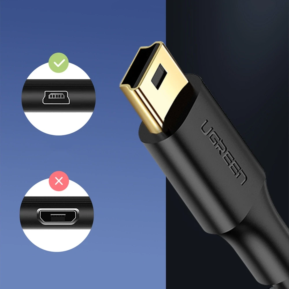 UGREEN US132 USB - Mini USB laidas 0.5m