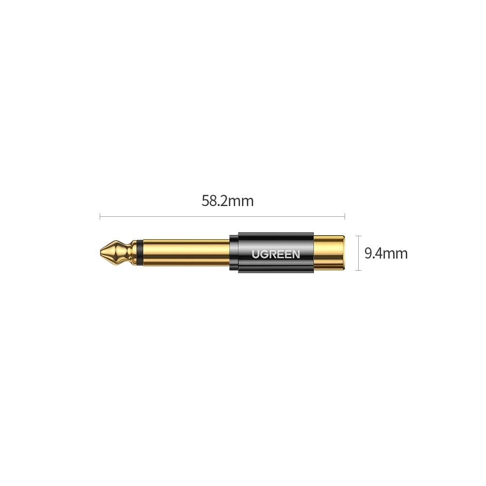Adapteris 6.35mm kištukas - RCA lizdas AV169 UGREEN