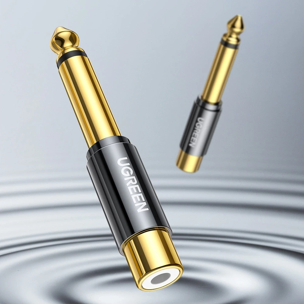 Adapteris 6.35mm kištukas - RCA lizdas AV169 UGREEN