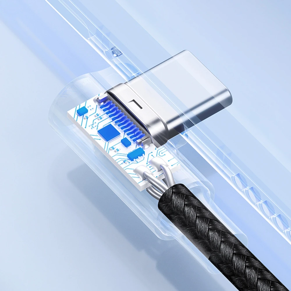 USB-C į USB-A 2.0 kampinis laidas UGREEN US176, 3A, 3m - Juodas