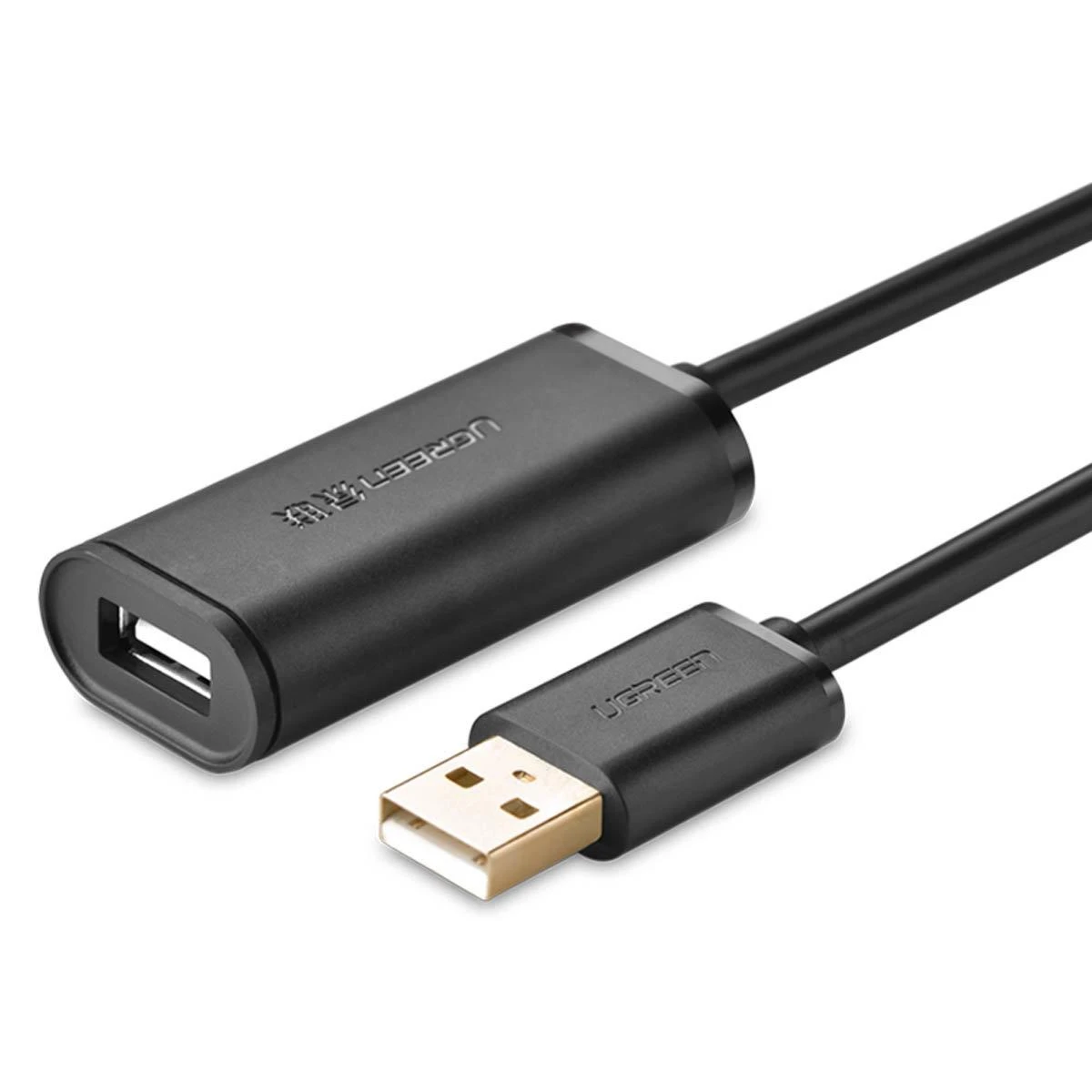 USB 2.0 UGREEN US121 laidas su signalo stiprintuvu 20m