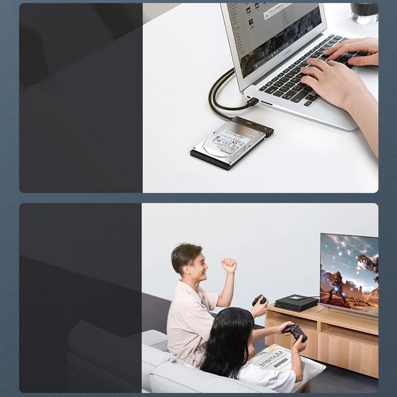 2.5" SSD/HDD adapteris Ugreen, SATA III į USB-C, 5 Gbps