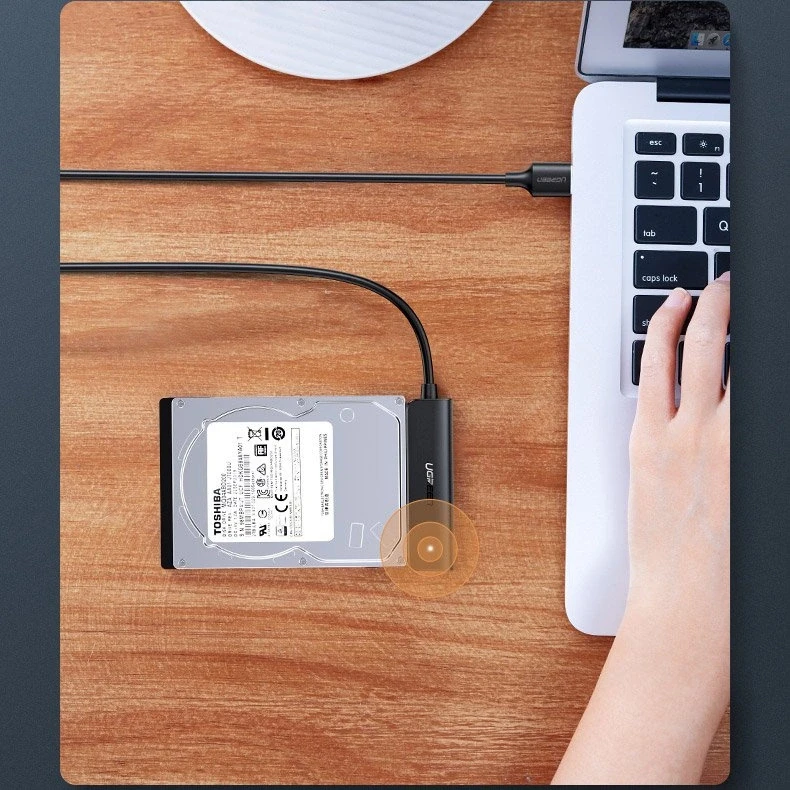 2.5" SSD/HDD adapteris Ugreen, SATA III į USB-C, 5 Gbps