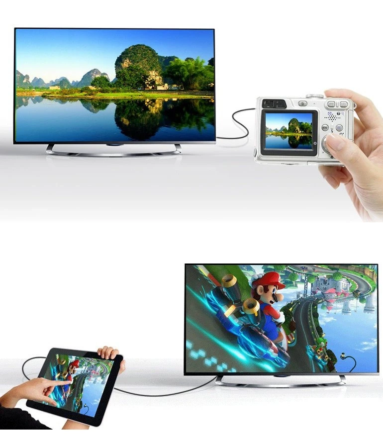 iLike UGREEN 20137 Mini HDMI adapteris į HDMI, 22cm - Juodas
