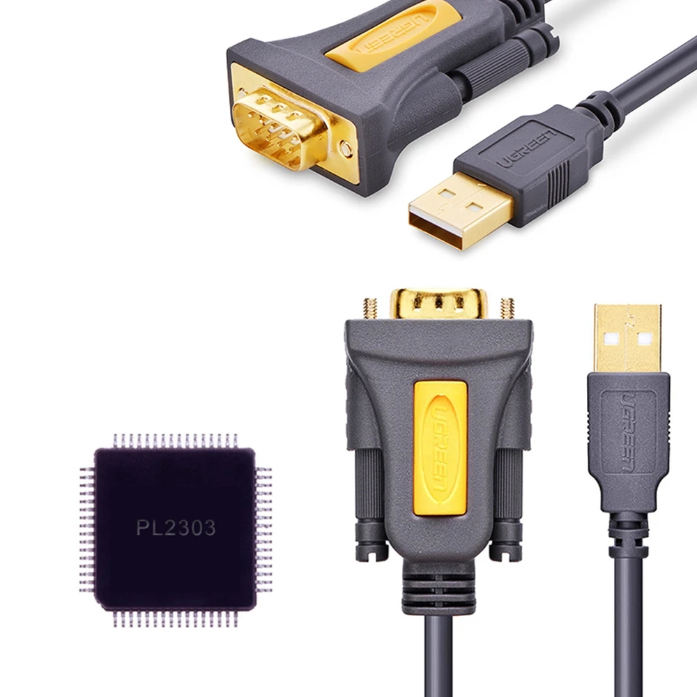 Kabelis USB į RS-232 UGREEN CR104 1.5m