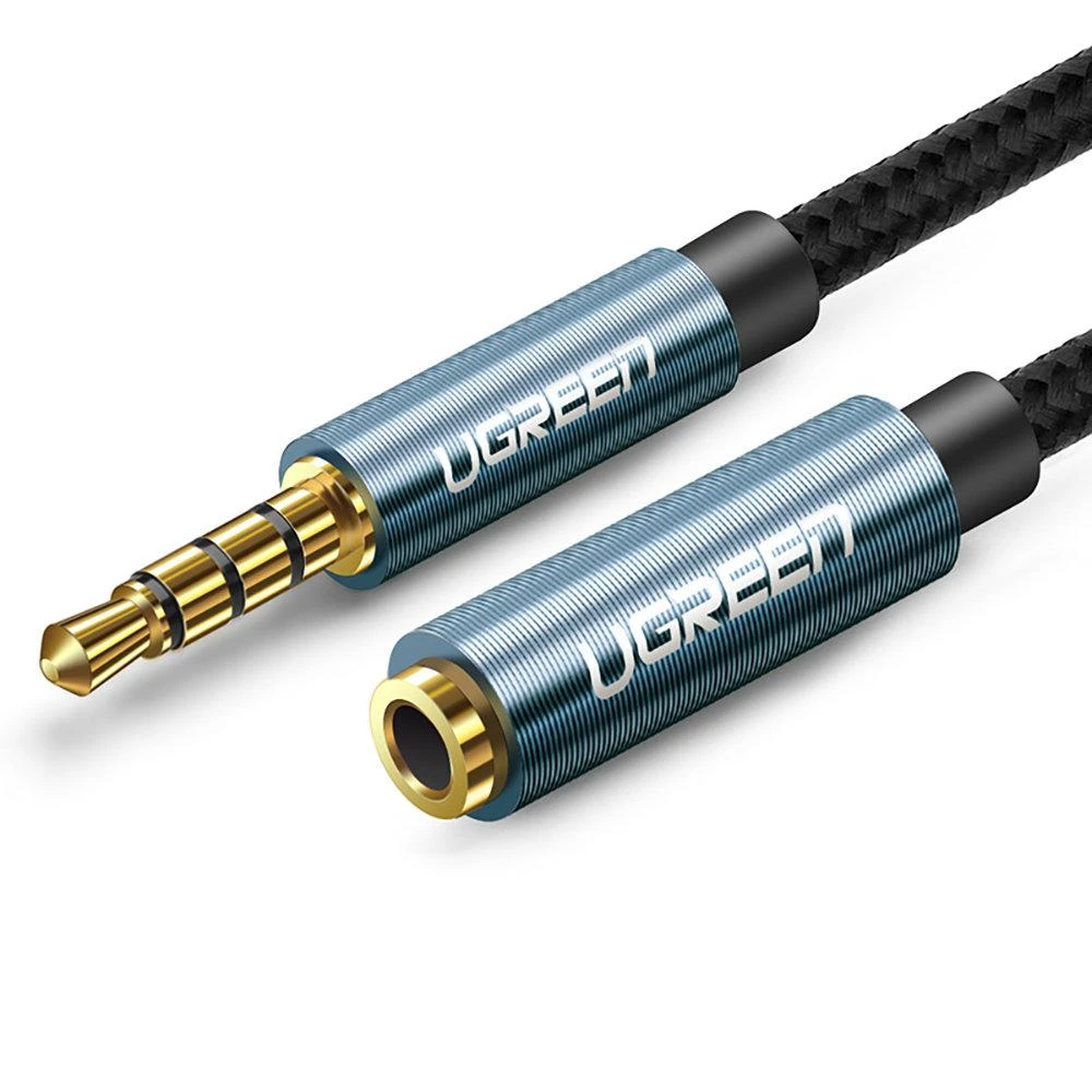 UGREEN AV118 garso AUX kabelio prailginimas 3.5mm 2m - Mėlynas