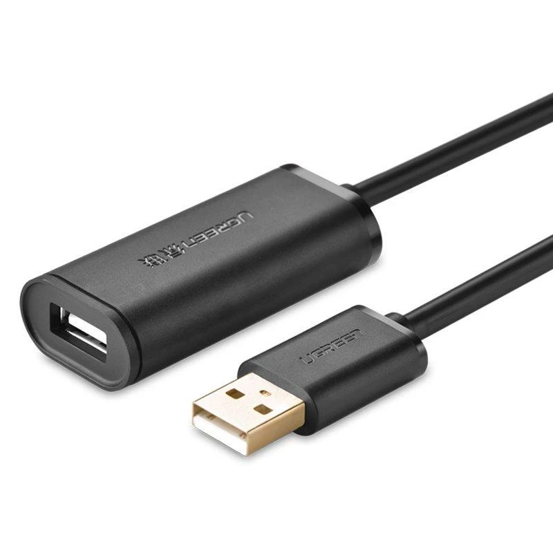UGREEN US121 USB 2.0 prailginimo laidas Active 5m - Juodas