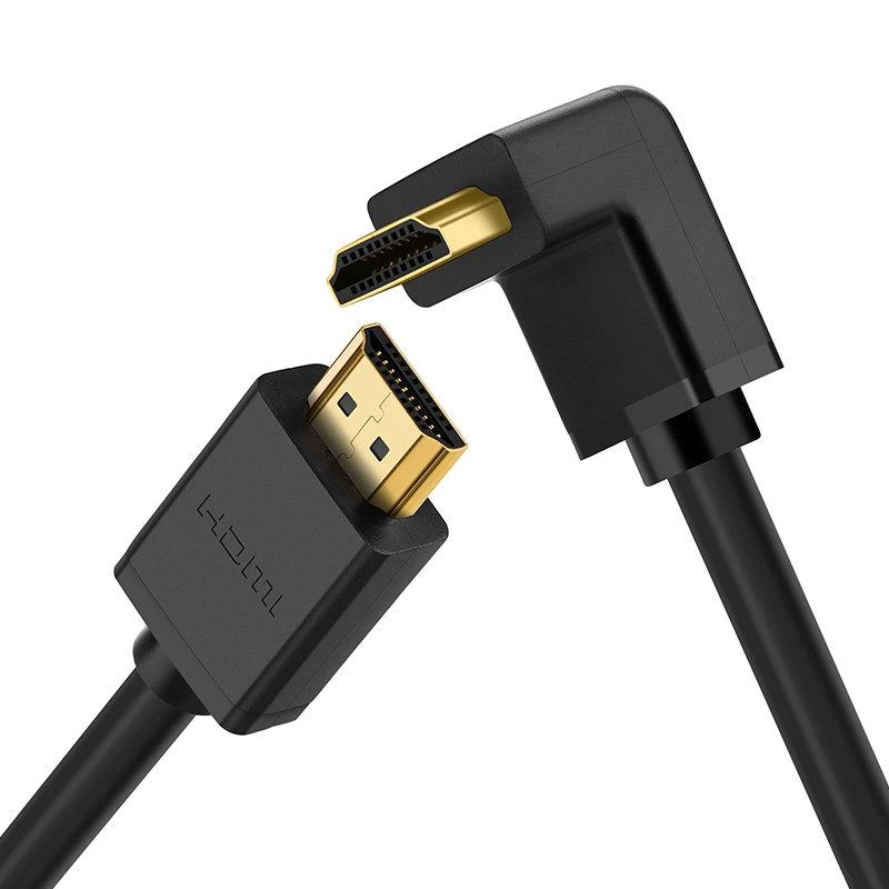 UGREEN HD103 kabelis HDMI - HDMI kampinis, 4K, 2 m (juodas)