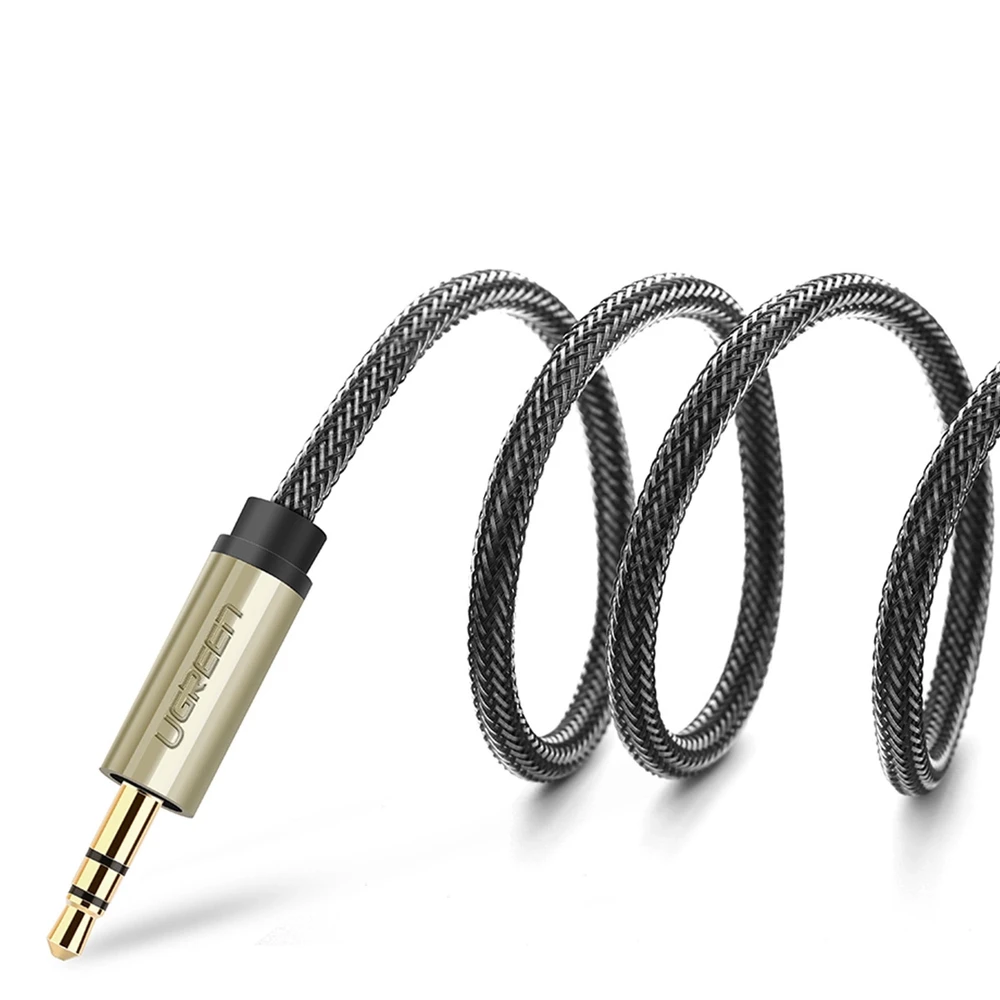 UGREEN AV126 3.5mm - 2x 6.35mm laidas 2m pilkas