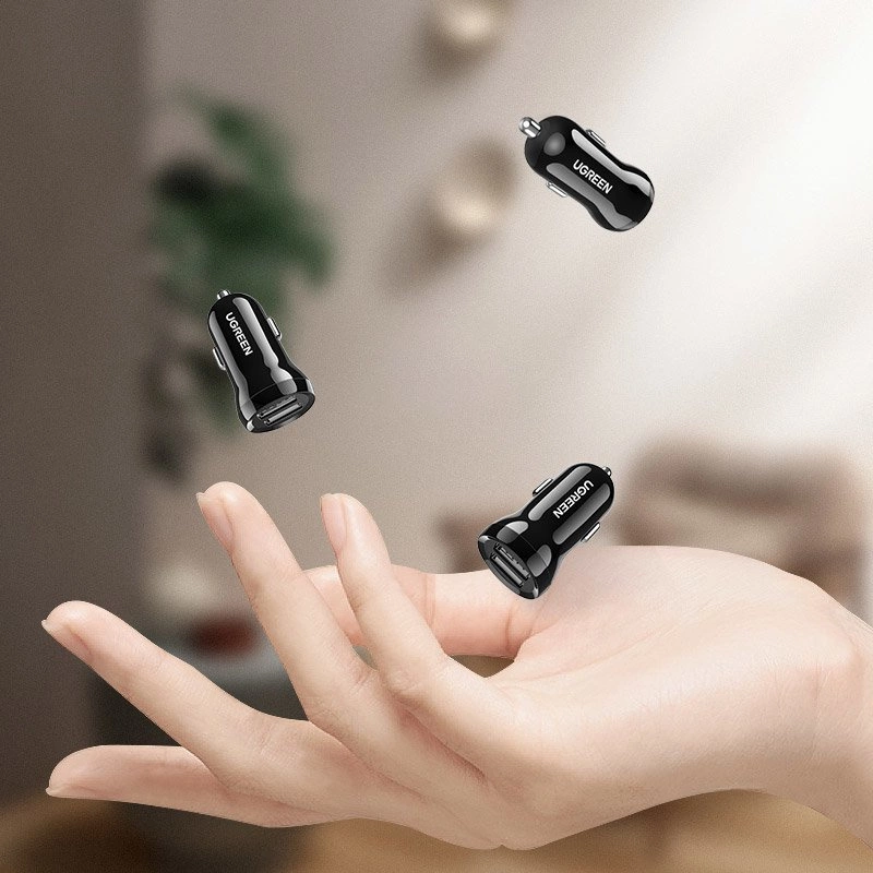UGREEN automobilinis įkroviklis ED018 2x USB 24W