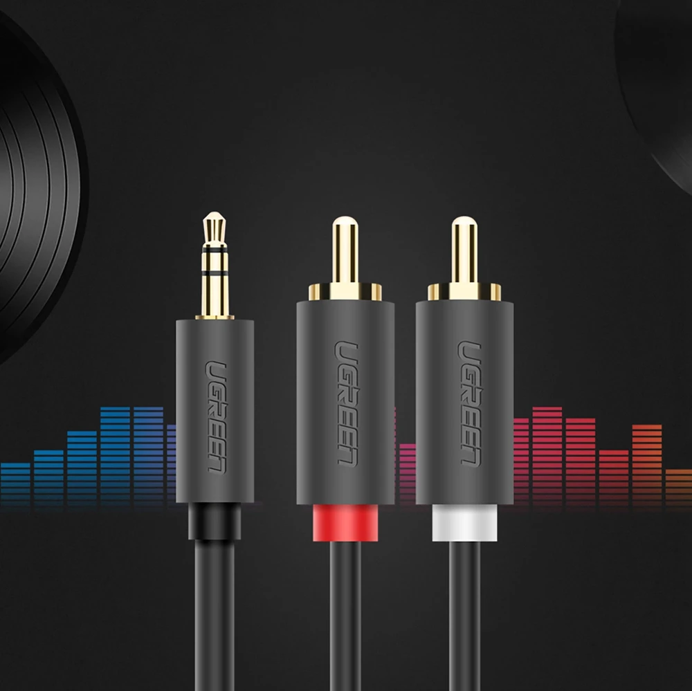 UGREEN AV102 kabelis 2x RCA (Cinch) - 3,5mm 2m