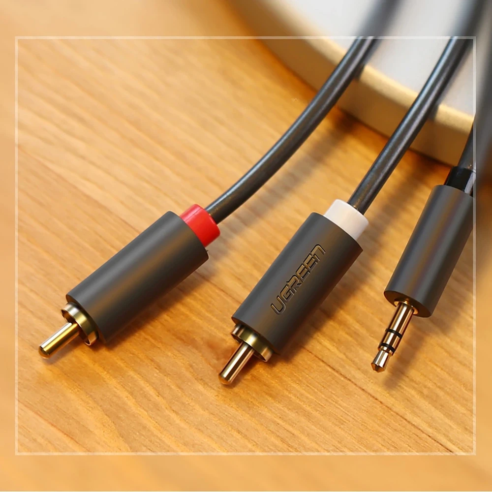 UGREEN AV102 kabelis 2x RCA (Cinch) - 3,5mm 2m