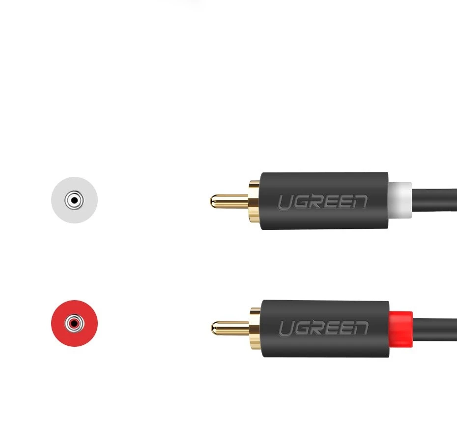 UGREEN 2RCA Cinch - 2RCA Cinch kabelis 5m