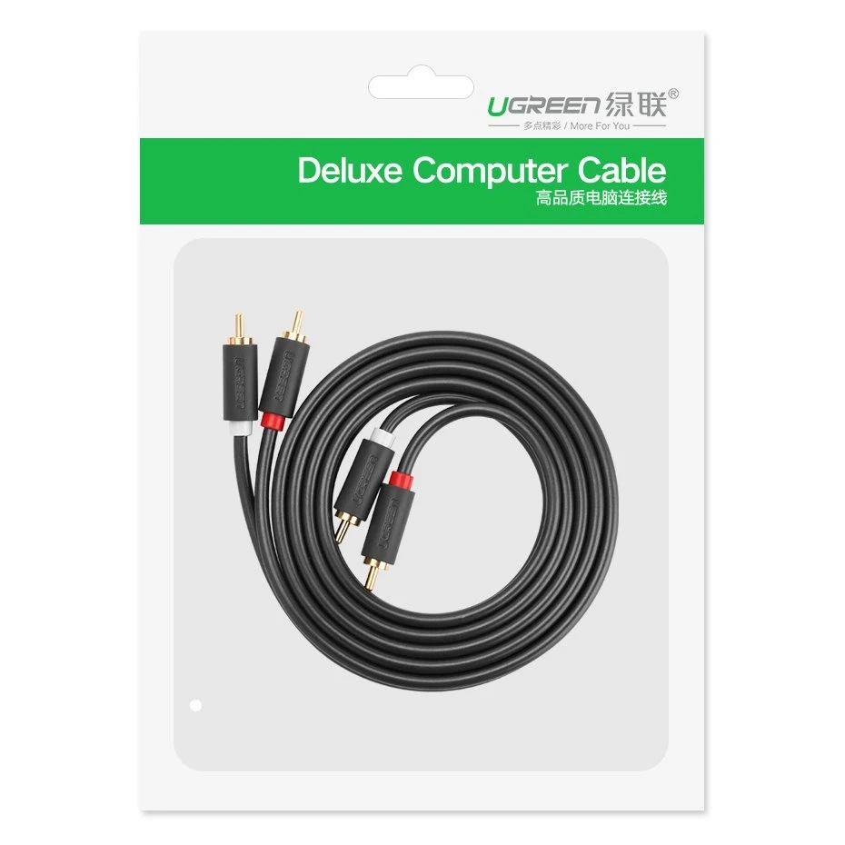 UGREEN 2RCA Cinch - 2RCA Cinch kabelis 5m