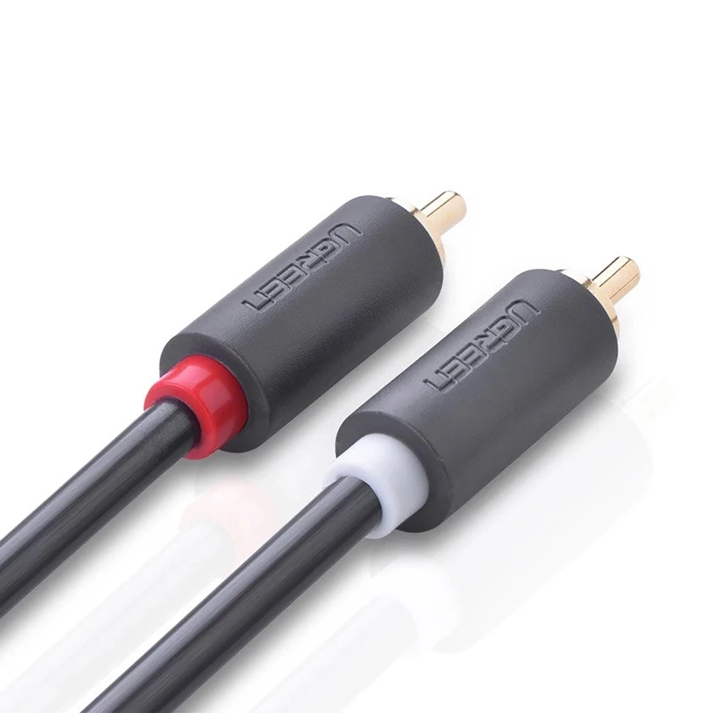 UGREEN AV104 2x RCA - 2x RCA kabelis 1m - Juodas