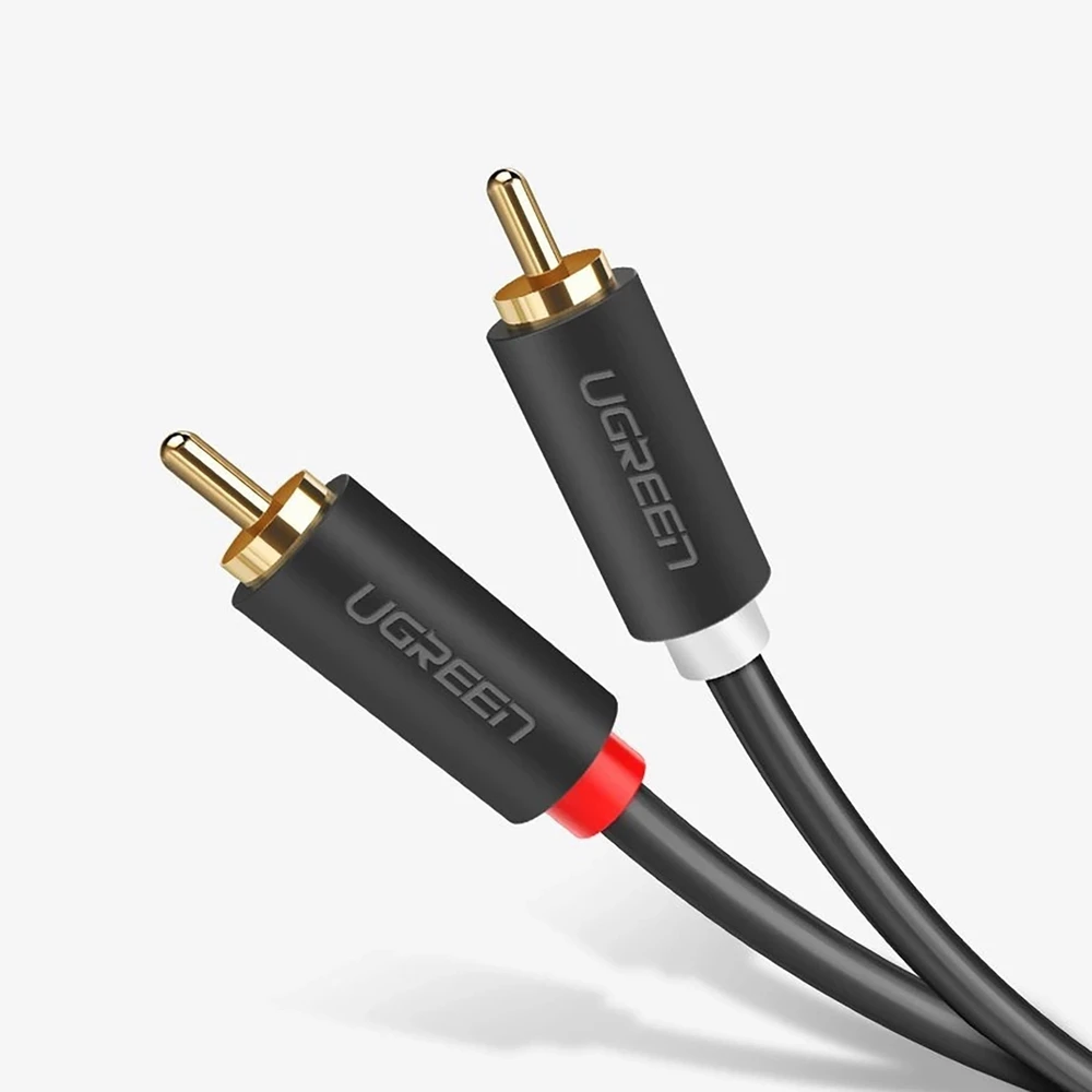 UGREEN AV104 2x RCA - 2x RCA kabelis 1m - Juodas