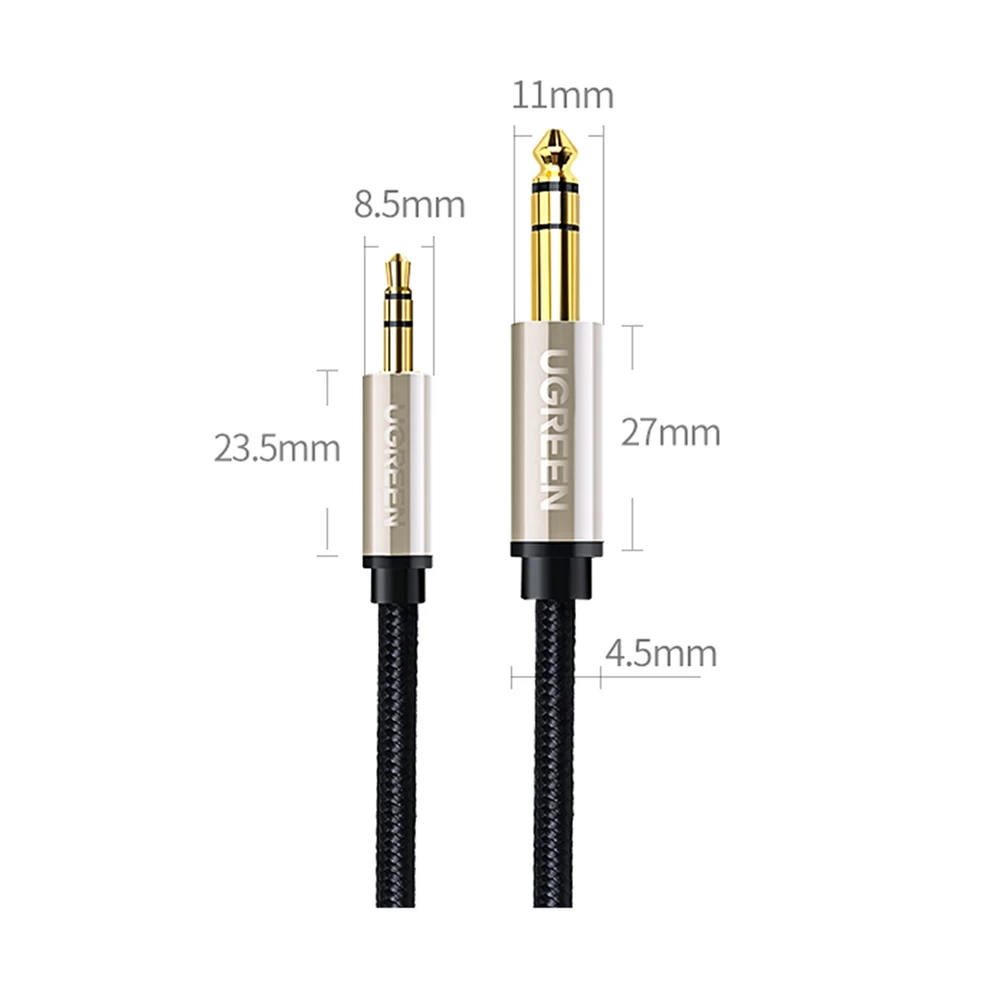UGREEN AV127 3.5mm - 6.35mm TRS laidas 1m