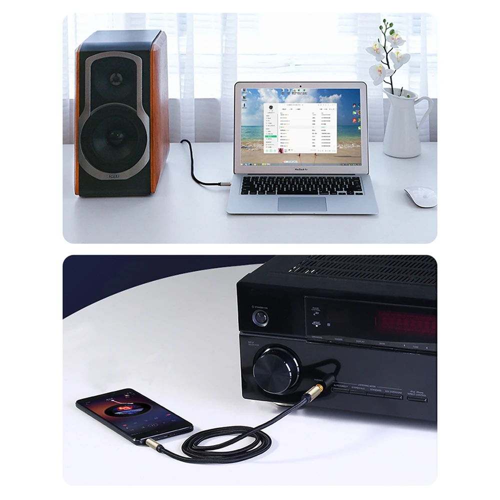 UGREEN AV127 kabelis - 3.5 mm lizdas TRS - 2 m (pilka)