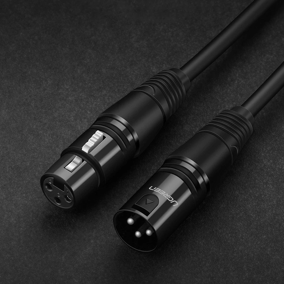 XLR lizdas XLR kištukinis kabelis UGREEN 20710B - 2m (juodas)