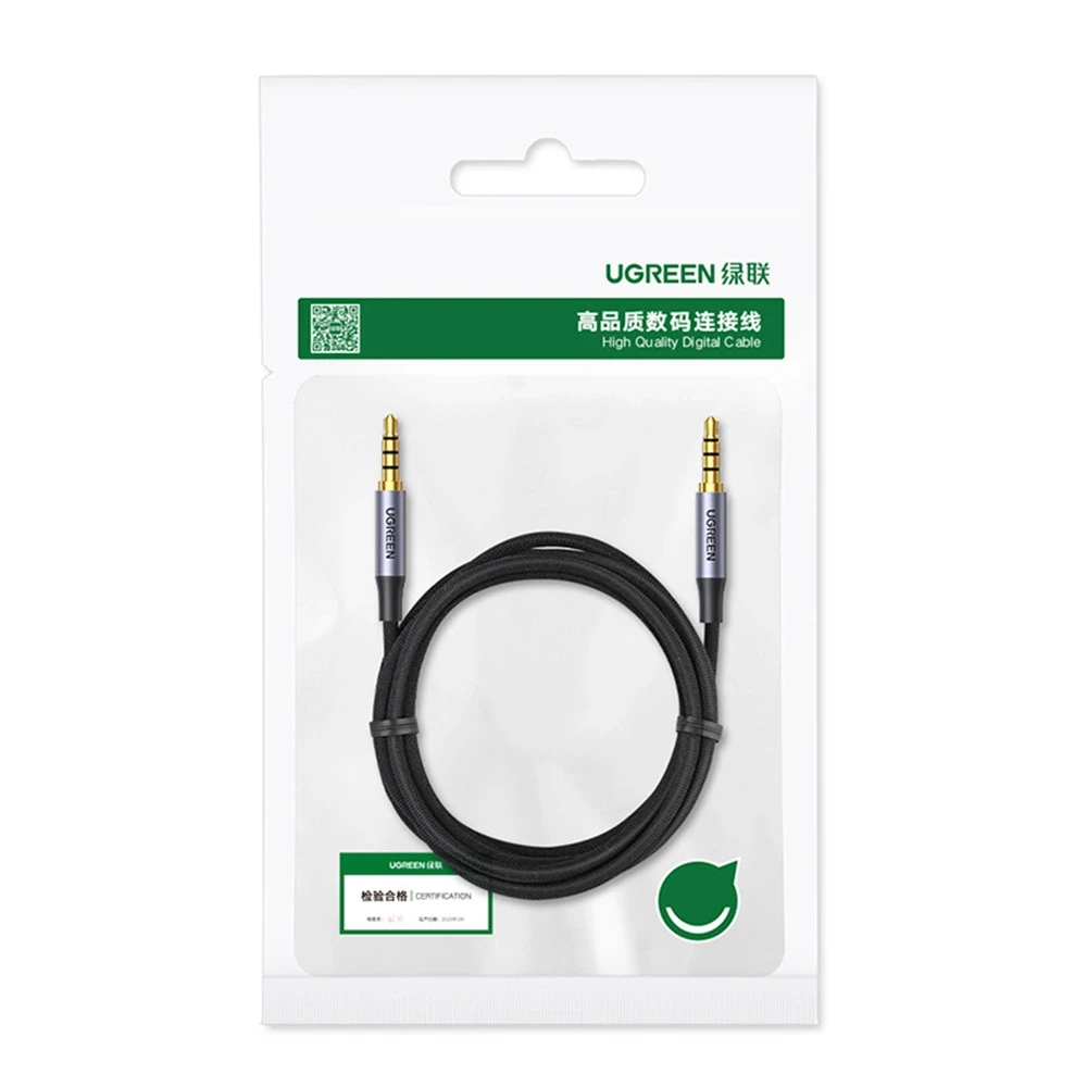 Ugreen AV183 20785 kabelis 3.5mm mini jack / 3.5mm mini jack 3m – pilkos spalvos