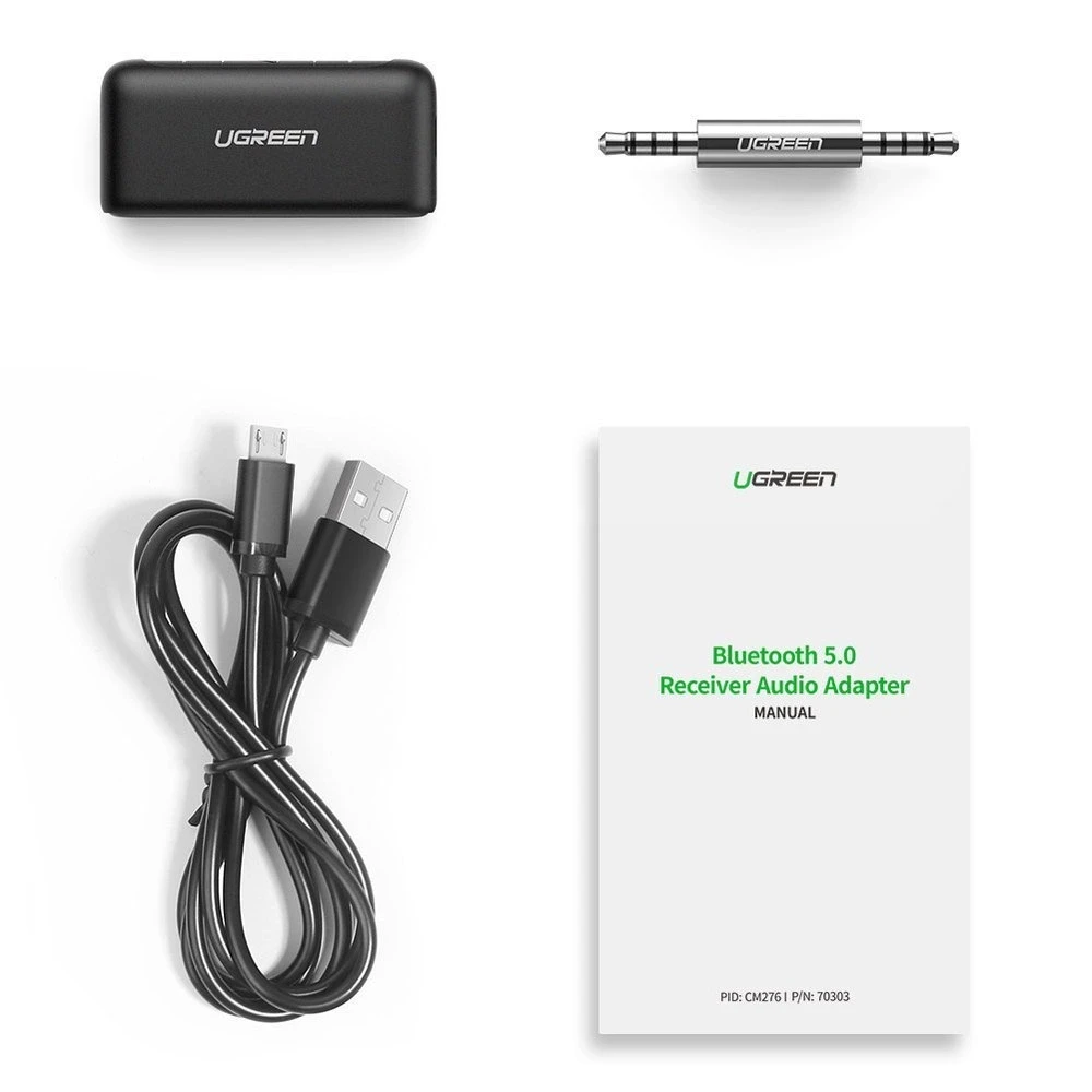 Ugreen 3,5 mm Bluetooth 5.0 automobilinis adapteris