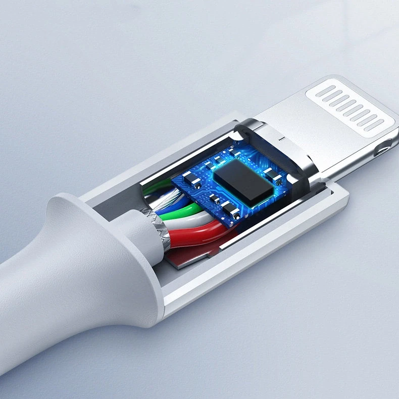 USB-C prie Lightning kabelis UGREEN US171, 3A, 0,25 m (baltas)