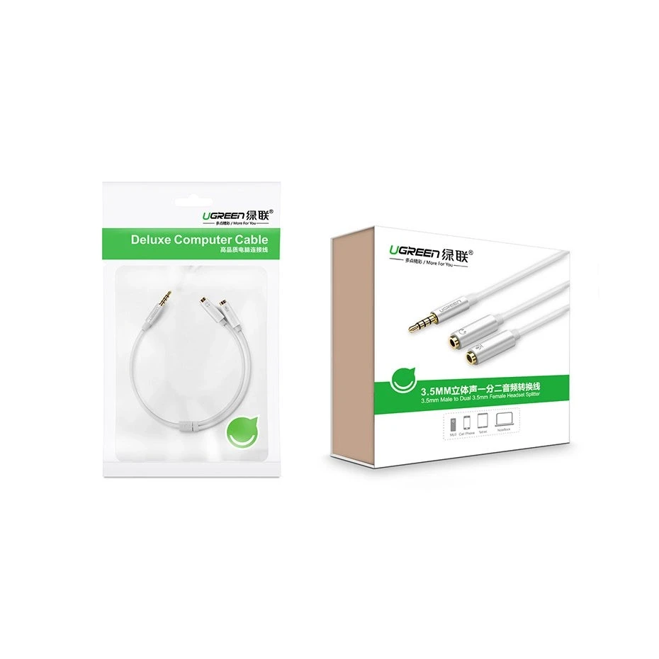 UGREEN ausinių skirstytuvas 3.5 mm - Tamsiai pilkas