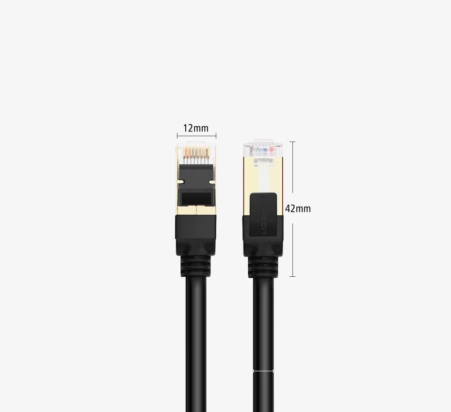 UGREEN NW107 Ethernet RJ45 kabelis netto kabelis Cat.7 STP 2m