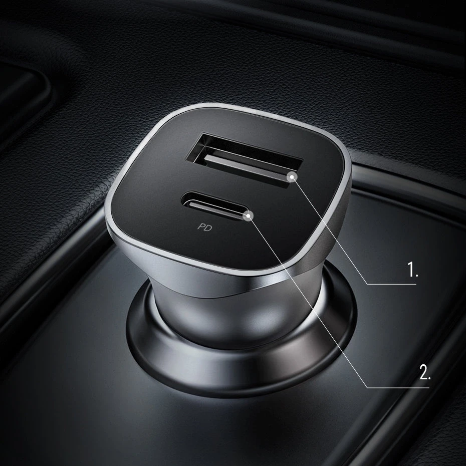 UGREEN automobilinis įkroviklis CD130 USB USB-C 24W
