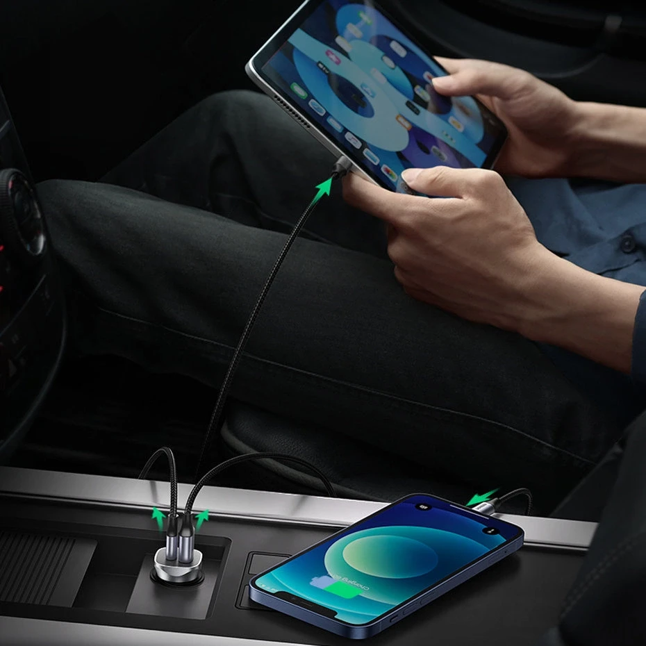 UGREEN automobilinis įkroviklis CD130 USB USB-C 24W