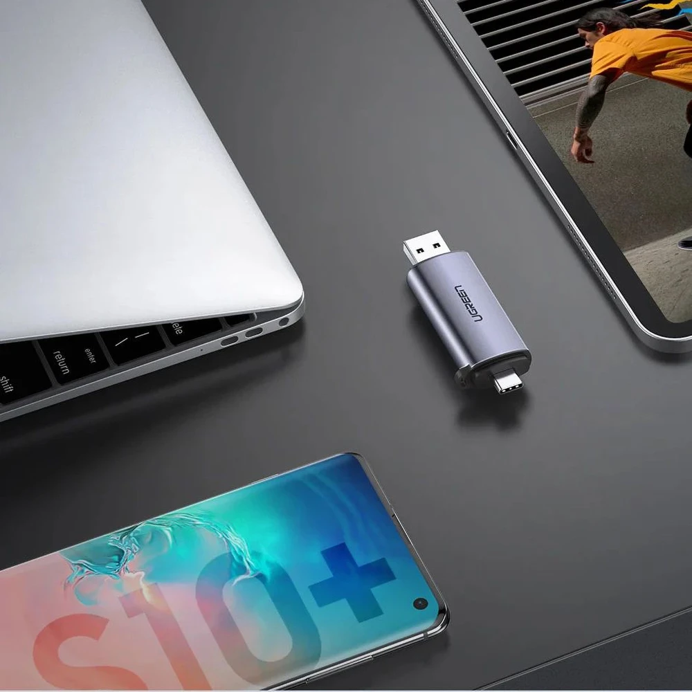 UGREEN USB + USB-C adapteris kortelių skaitytuvas SD + Micro SD