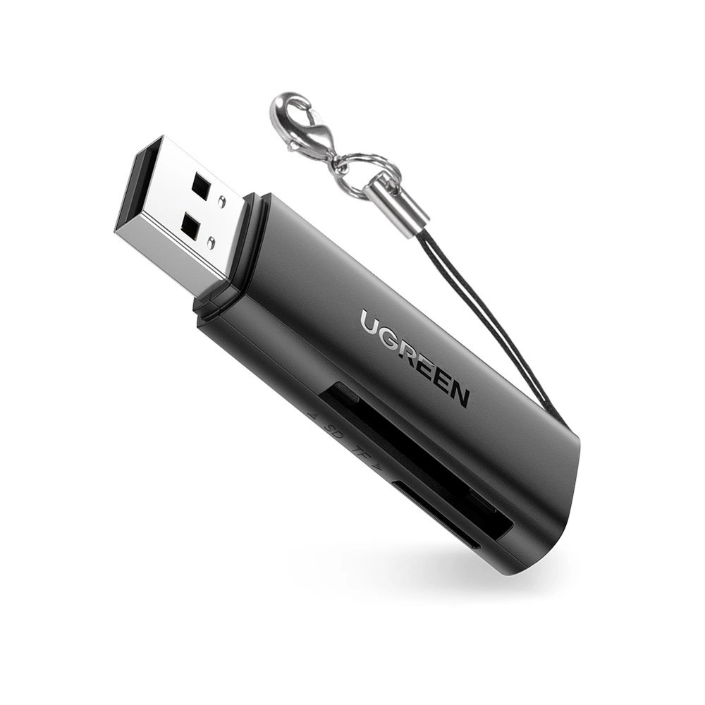 UGREEN CM264 TF/SD USB 3.0 atminties kortelių skaitytuvas juodas