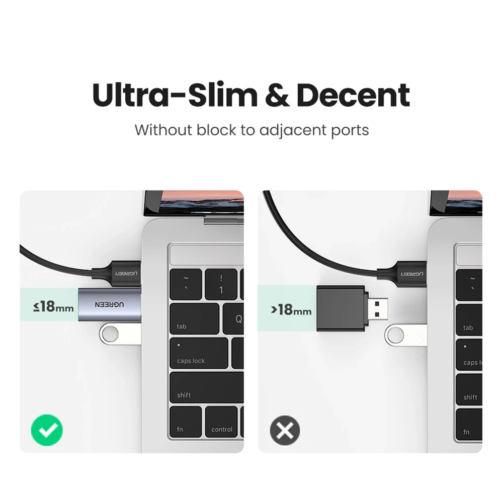 UGREEN CM383 USB į mini lizdo 3.5 mm garso adapterį
