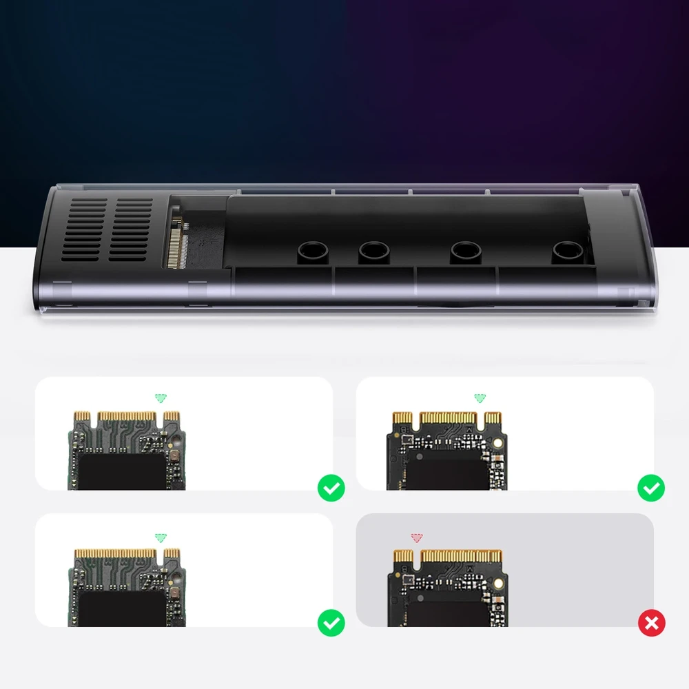 Korpusas UGREEN CM400 M.2 SSD, NVMe, SATA, 10 Gbps, USB-C (pilka)