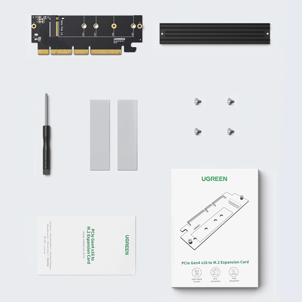 UGREEN PCIe 4.0 x16 į M.2 NVMe adapteris