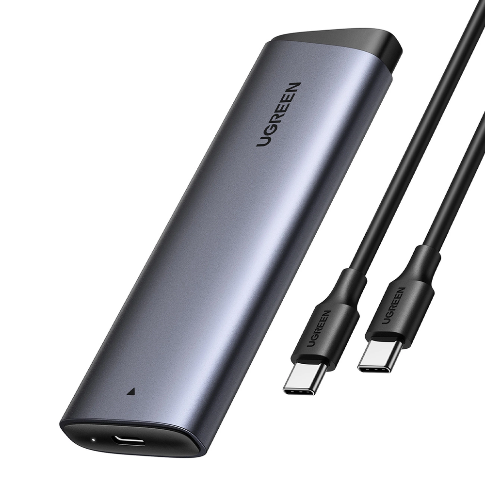 Ugreen CM767 M.2 NVMe PCIe SSD Disk Dėklas - sidabro spalvos