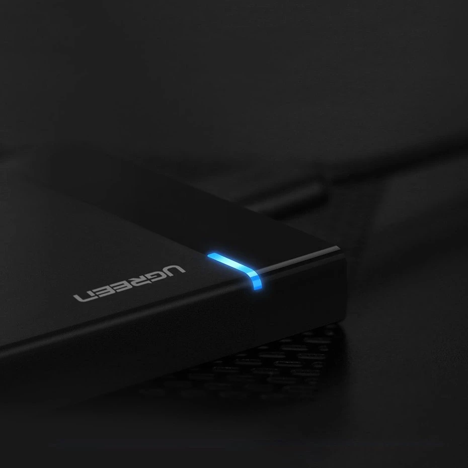 UGREEN 2,5 colio kietojo disko korpusas, skirtas 2,5 colio SATA SSD ir HDD
