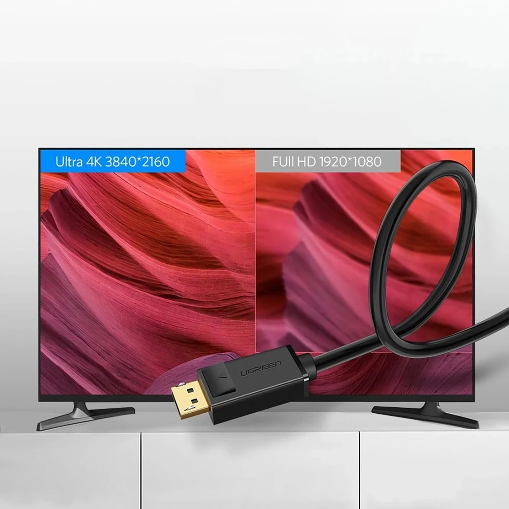 Kabelis Ugreen DP102 DisplayPort į DisplayPort, 2.0m