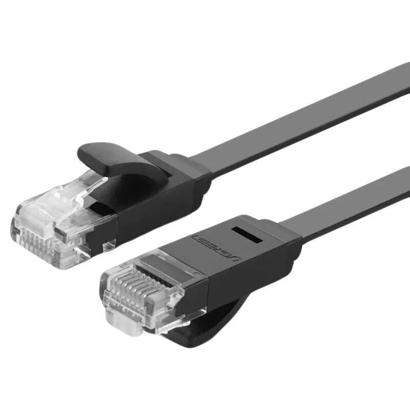 UGREEN Ethernet RJ45 plokščias tinklo kabelis CAT.6 UTP 1m - Juodas