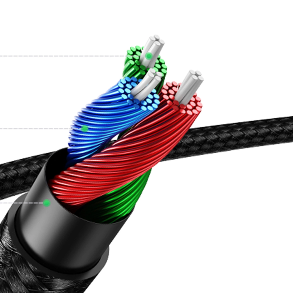 UGREEN mini lizdas 3.5mm AUX kabelis 2m - Mėlynas