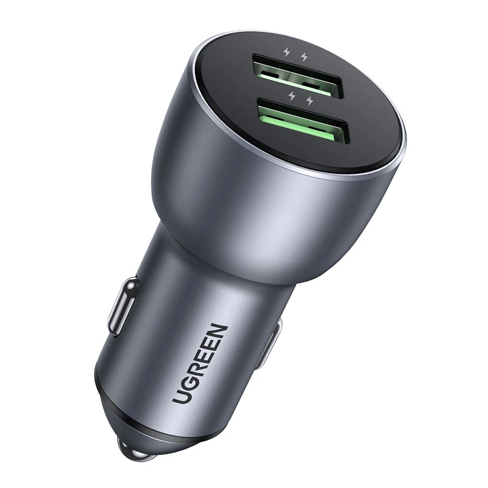 Automobilinis įkroviklis Ugreen CD213,  2 x USB-A, 36W