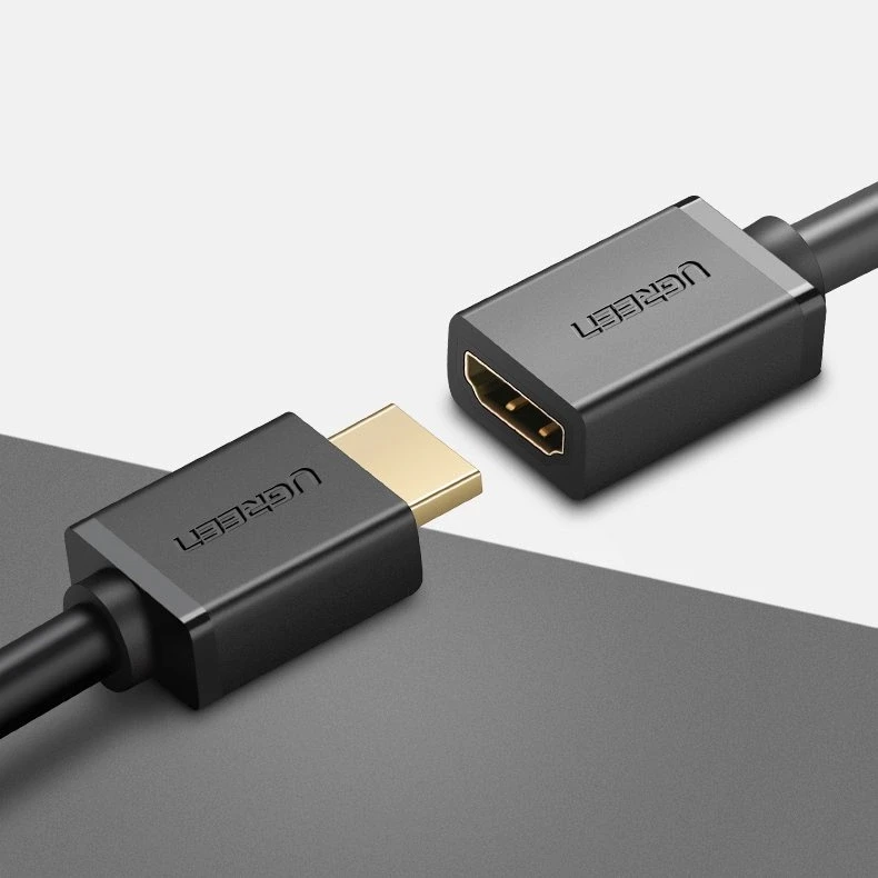 HDMI kištukas - HDMI lizdas kabelis UGREEN HD107 FullHD 3D 0.5m