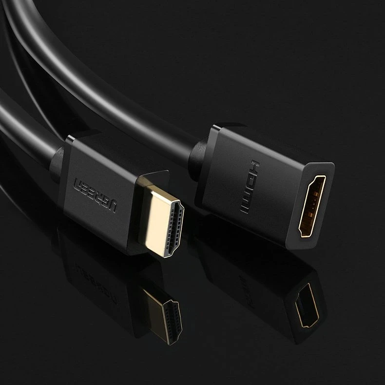 HDMI kištukas - HDMI lizdas kabelis UGREEN HD107 FullHD 3D 0.5m