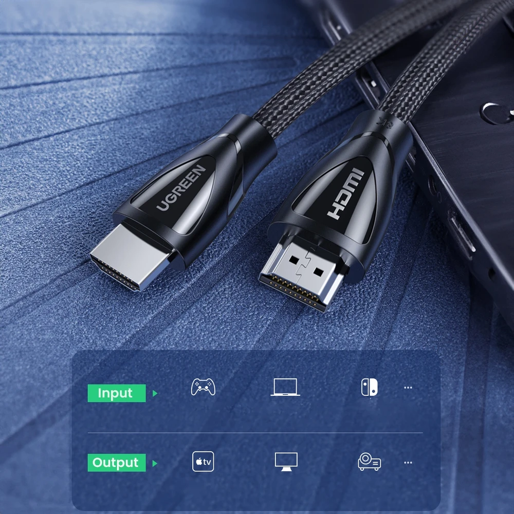 HDMI 2.1 Kabelis UGREEN HD140 8K 60Hz 3m