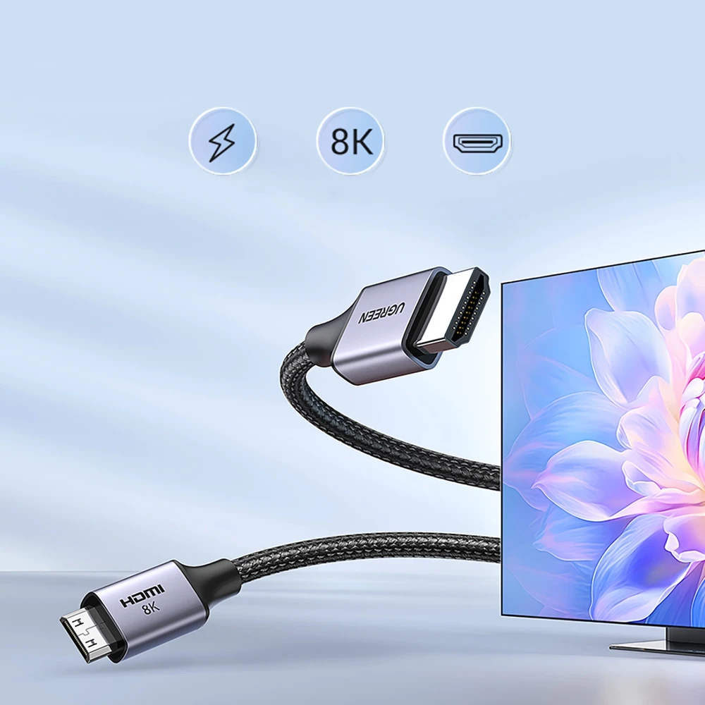 Mini HDMI – HDMI kabelis 8K UGREEN HD163 1m