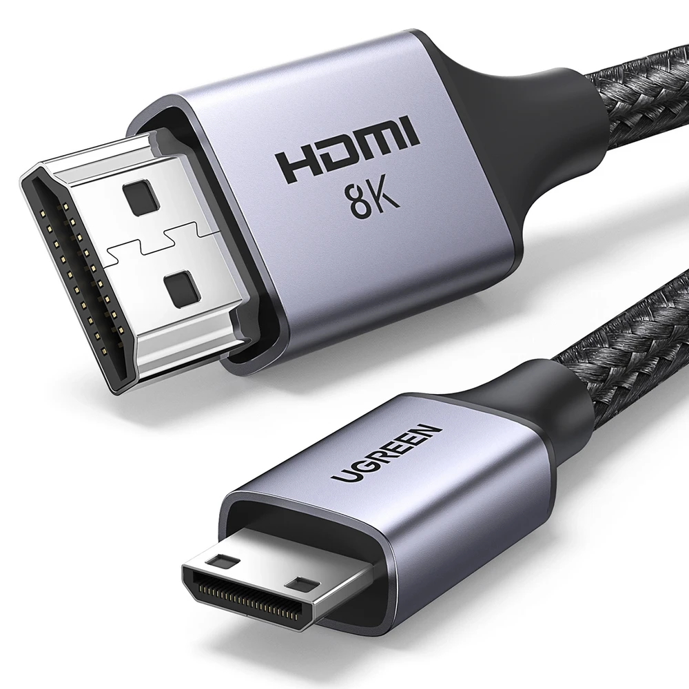 UGREEN Mini HDMI į HDMI kabelis, metalinės jungtys