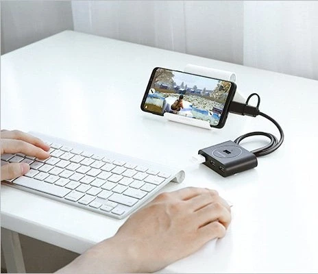UGREEN USB 3.0 HUB 4in1 0.5m juodas