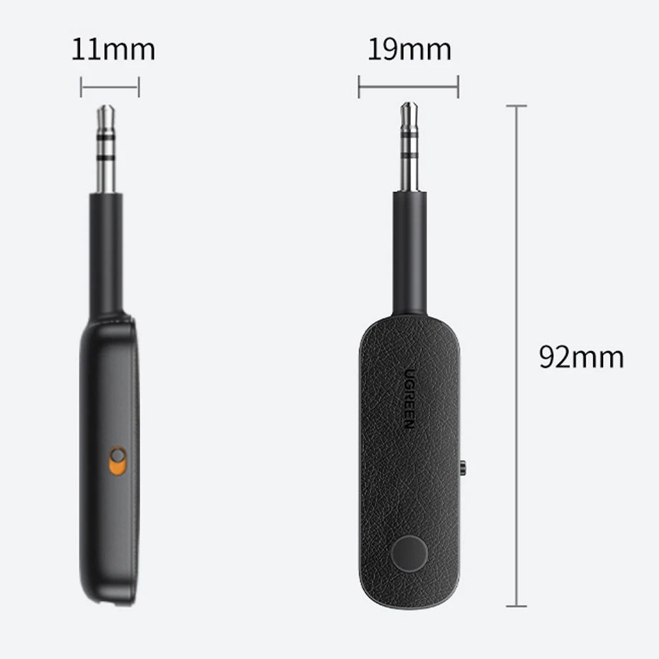 Siųstuvas / imtuvas AUX UGREEN CM403, Bluetooth 5.0 (juodas)