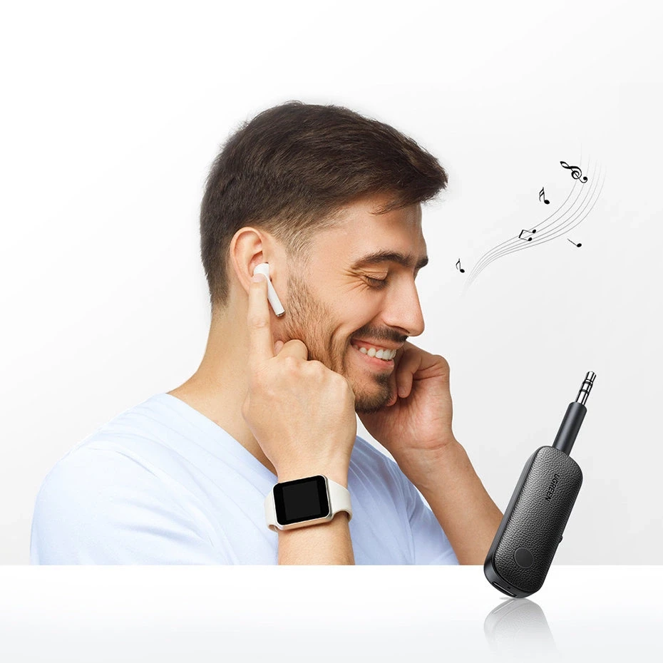 Siųstuvas / imtuvas AUX UGREEN CM403, Bluetooth 5.0 (juodas)